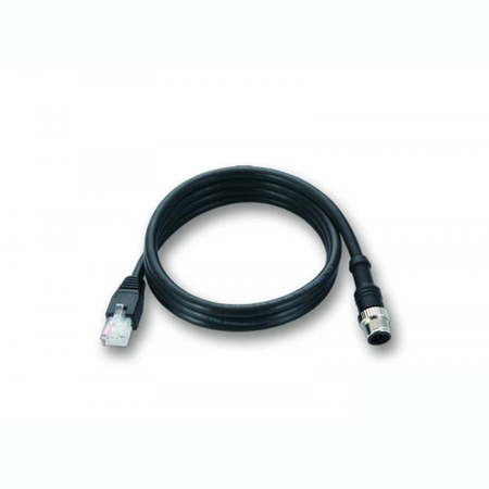 MOXA 1-Meter M12-To-M12 Cat-5E Stp Ethernet Cable W/ Waterproof 4-Pin CBL-M12DMM4PM12DMM4P-BK-100-IP67